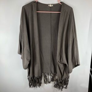 Eyeshadow fringe jacket/cardigan
